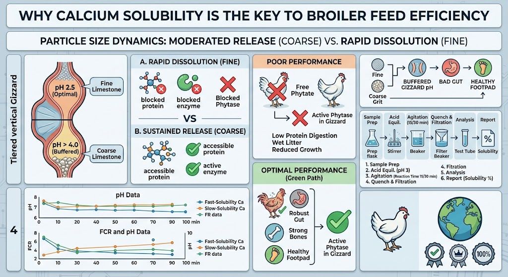 Calcium Solubility: The Unseen Key to Broiler Phytase Efficiency